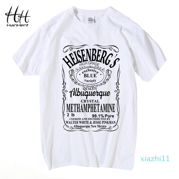 Hot Sale fresco Hanhent Hermanos T -Shirt Man Breaking Bad Camiseta Homens Walter White Cozinhe Tops Heisenberg homens cobre T Summer Fashion