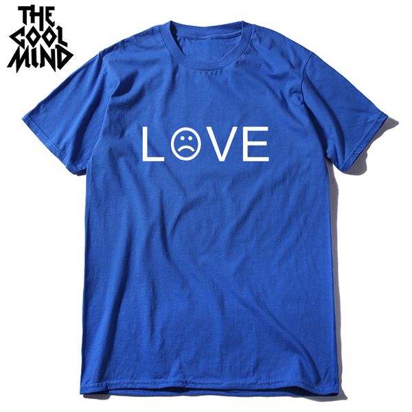 

coolmind 100% cotton casual skate o-neck tshirt loose men t-shirt tee shirts summer funny love print short sleeve men t shirt