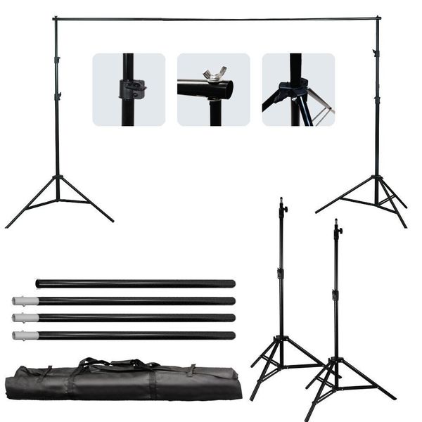 

10ft 3 clips pgraphy p adjustable background stand professional p backdrop kit sale