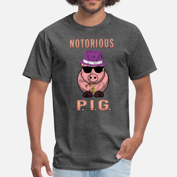 

the notorious pig one of the baddest pigs ever t shirt men cute short sleeve crew neck fit cute comfortable spring autumn pattern shirt