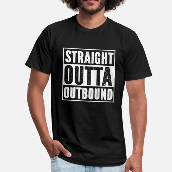 

straight outta outbound t shirt men print short sleeve size s-3xl family interesting new fashion summer style pattern shirt