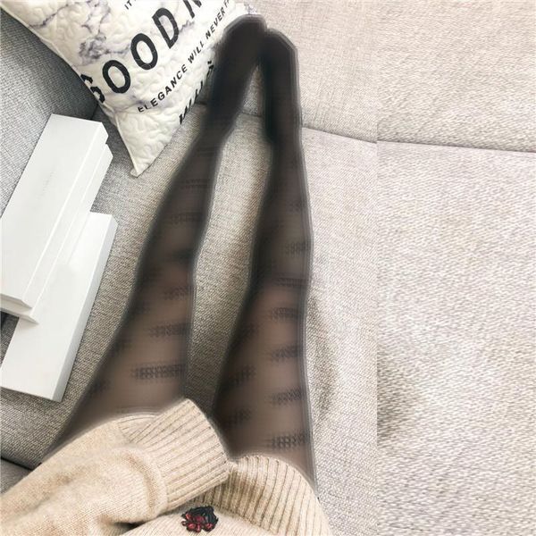 

Luxury Stockings Tights Women Letter Leggings Girl Warmers Socks Pantyhose Elastic Breathable Stocking Spring Autumn Hosiery Wholesale