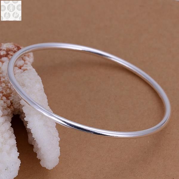 

b135 sgs test past latest trendy classic silver color plated jewelry sell bangle wholesale price, Black