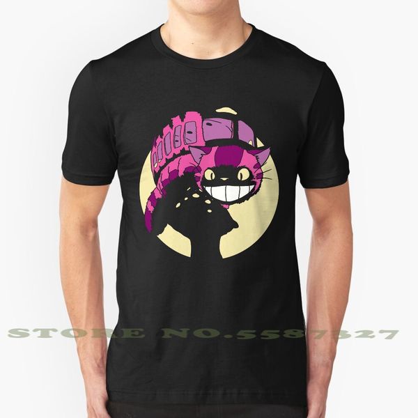 

cheshire нет тоторо - оригинал мода vintage tshirt футболки tonari нет тоторо тоторо troll аниме манга японский cat автобус неко