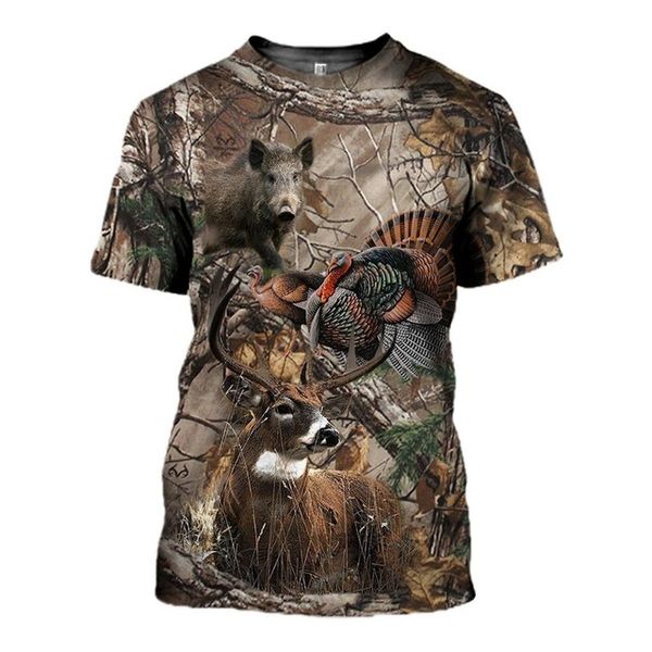 

deer hunter american flag 3d print shirts graphic hippie oversized men clothing