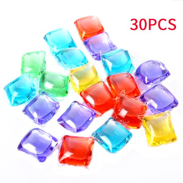 

30 pcs home laundry gel bead washing liquid 8 fold enrichment fabric softener