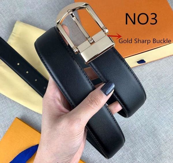 

belts for mens belts fashion belt leather business belts women big gold buckle with04, Black;brown