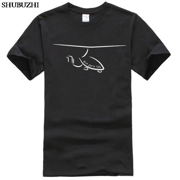 

gyrocopter autogyro t-shirt for men 'this gyro life' men fashion cotton t-shirt male brand tee-shirt euro size drop shipping