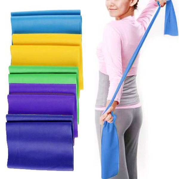 

yoga resistance bands stretching rubber loop exercise fitness equipment strength training body pilates strength training