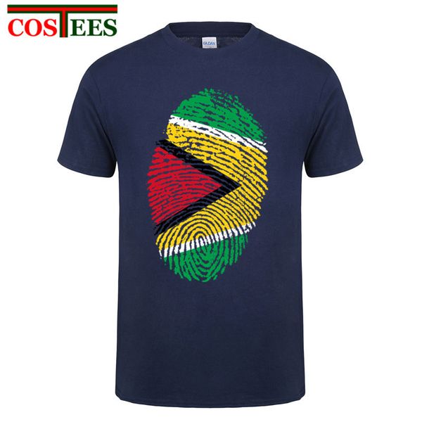 

wholesale screen printing short sleeve pre-cotton guyana fingerprint men's t-shirt teenage t shirt family base shirt homme