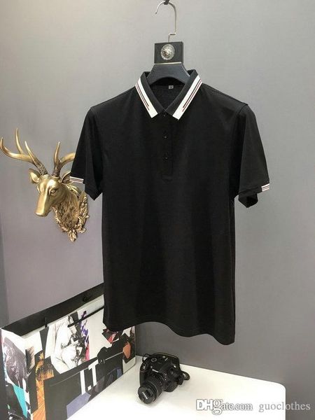 

mens designer t shirts fashion mens tshirt summer short cotton polo homme famous designers brand slim fit t shirt men designer, White;black