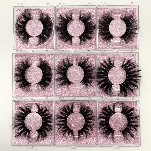 

mink eyelashes 25mm mink lashes packaging boxes magnetic lashes handmade false eyelashes fluffy false wholesale