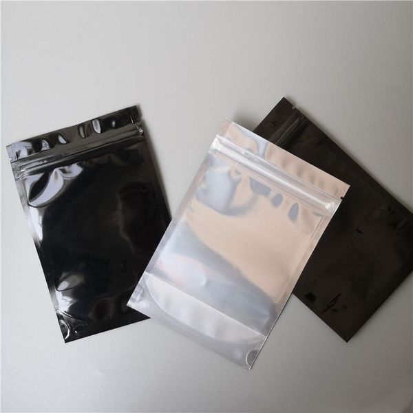 

metallic lock zip bag bag grip aluminum back zipper pouch 10x15cm black plastic seal aluminium foil silvery aluminum xnsbc allguy