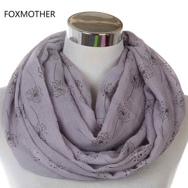 

scarf ring scarves 2019 foil hijab foxmother white grey fashion shiny new silver foulard femme dropshipping bronzing dandelion yzvsn ce2007, Blue;gray