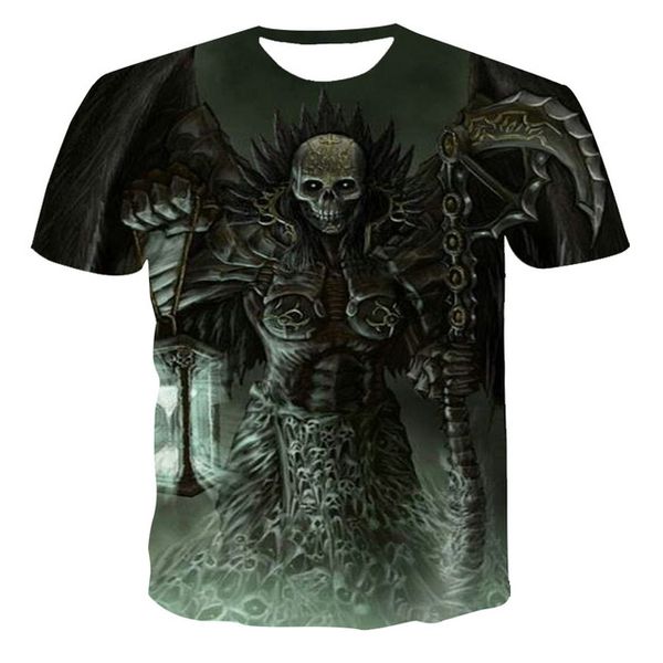 

and style skull pattern 3d printing quick drying 3d print shirts comics horror comics men clothing