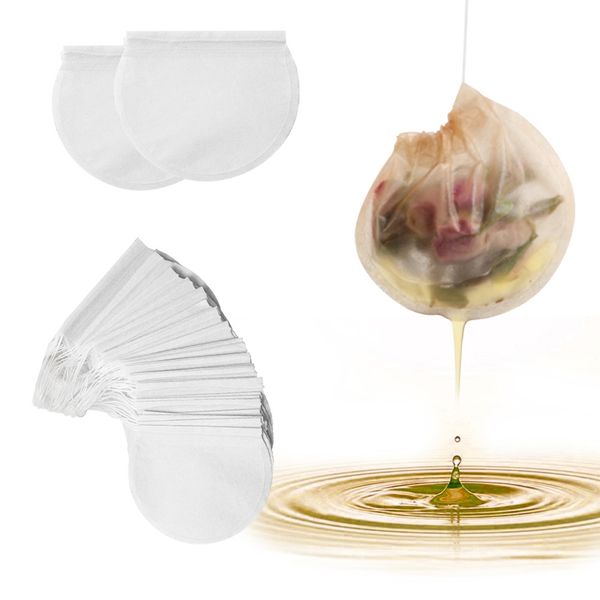 

300 pcs/pack 75mm portable filter tea bag disposable drawstring foot bath round