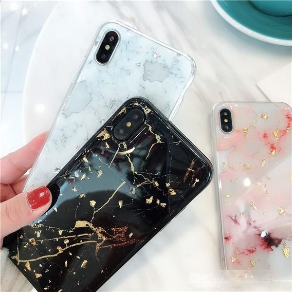 

goods marble dropping gum shell cover for iphone xs xr xsmax cases full protect fashion case for iphone 6 7 8 plus tpu anti-ful