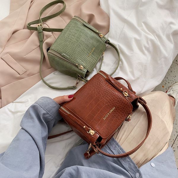 

designer small handbags quality stone pattern leather crossbody bags for women chain shoulder messenger bag mini purses hand bag