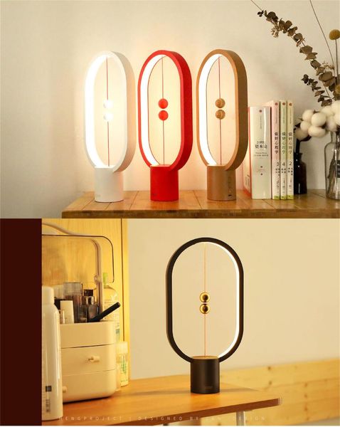 

new led balance lamp night light usb powered home decor bedroom office night lamp novel light christmas gift light