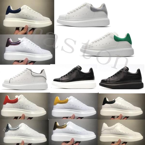 

alexander mcqueens mcqueen 2020 дизайнерские моды роскоши новые мужчины женские тарелки туфли на корзинах кроссовки новая горячая платформа, Black