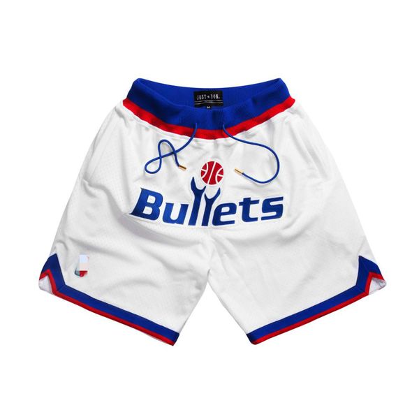 

washington bullets men short just don by mitchell & ness pocket basketball pants s-2xl, Black