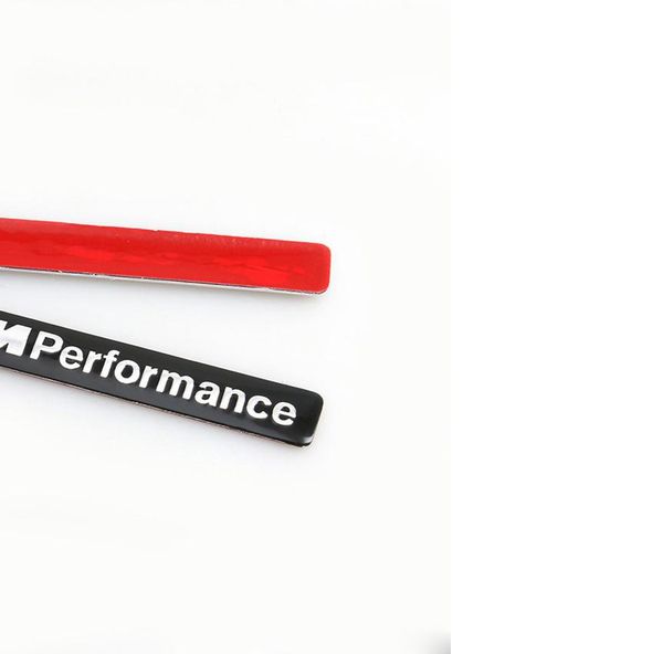

wholesale 30pcs/lot new aluminum alloy 3d ///m performance badge emblem body sticker 85mm*12mm car styling
