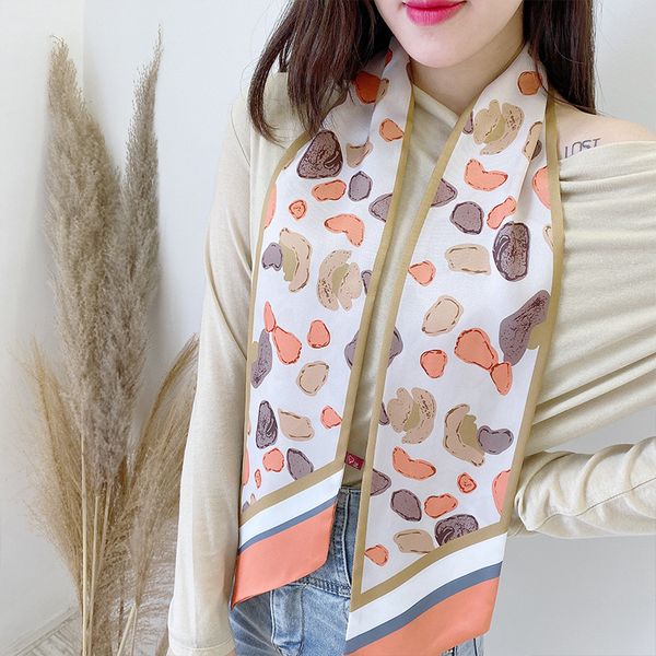 

шелковых шарфы малого шарф осень универсальной весна осень strip платок диапазон волосы новая лента корейского стиль косынка женщины в, Blue;gray