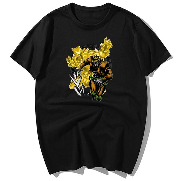 

охладить японского аниме jojo в bizarre adventure футболки summer причинного человека тенниска хлопка с коротким рукавом футболки harajuku s