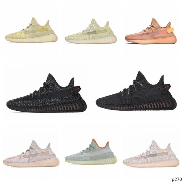 

p27 2020 kanye west earth desert cinder zyon linen tail light flax gid black state reflective yecheil men women running shoes