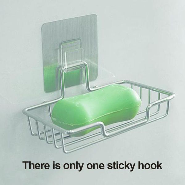 

stainless steel hooks multifunctional washable reusable self adhesive strong load accessories wall mounted bathroom kitchen