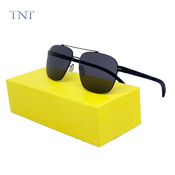 

tnt screwless sunglasses goggles polarized for men women summer driving outdoor retro sun glasses uv400 oculos de sol, White;black