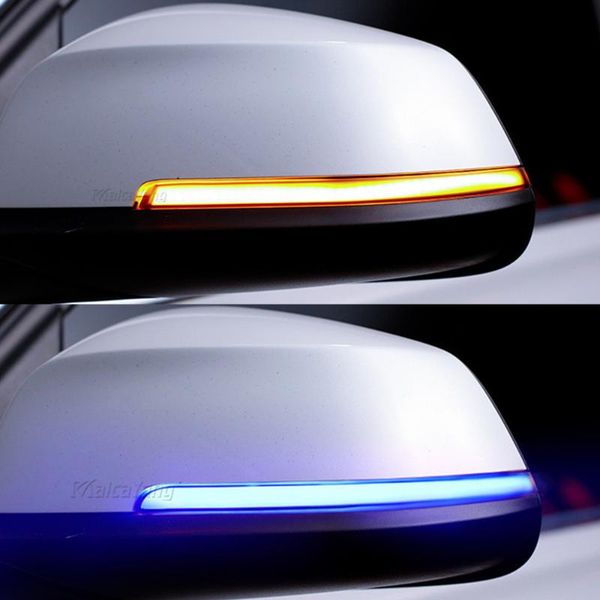 

2 pcs car side mirror dynamic sequential flash turn signal light amber for f20 f21 f22 f30 f31 f35 f80 f32 f33 f36 f82 x1 i3