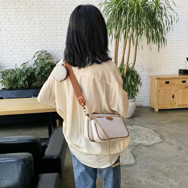 

pink sugao women shoulder bags designer crossbody bag 3pcs/set messenger bags lady shoulder bag purses plain bag pu leather bhp