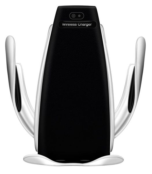 

cgjxss5 automatic clamping wireless car charger holder receiver mount smart sensor 10w fast charging charger for samsung universal phones