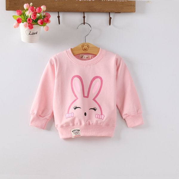 

ienens baby infant pullovers sweatshirts kids children cartoon t-shirt hoodied todlers girls clothes clothing 0-3y, Black