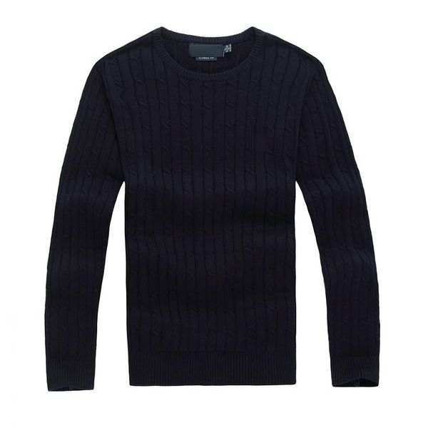 

2021 new mile wile men's twist sweater knit cotton sweater jumper pullover sweater small horse game, White;black