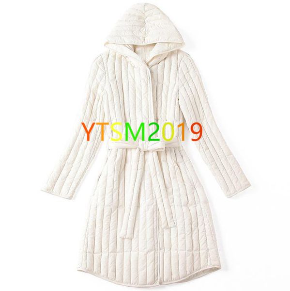 

down wear with belt women's new hoodie jacket down jacket warm clothing white duck down-filled coat, Black