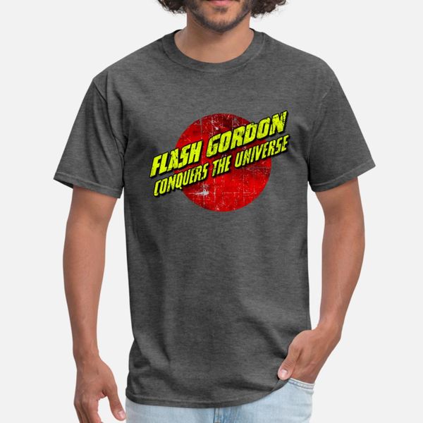 

flash gordon conquers the universe t shirt men designs 100% cotton plus size 3xl normal crazy basic spring autumn family shirt