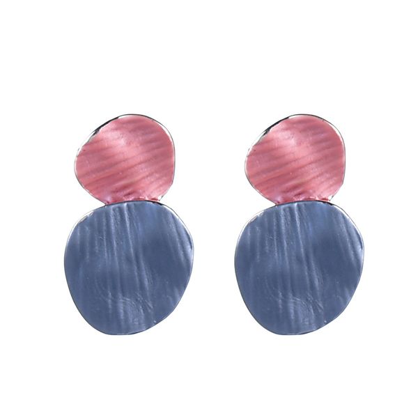 

women earrings korean vintage bridal statement earrings for women fashion girls wedding jewelry exquisite enamel earring, Silver