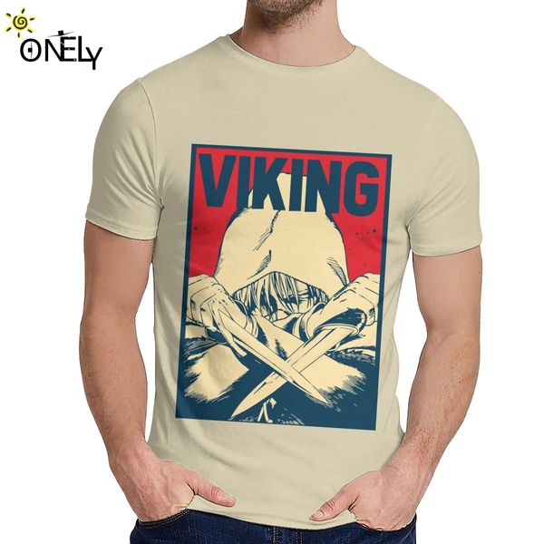 

man's t shirt thorfinn vinland saga anime cotton 2019 round collar hip hop la camiseta