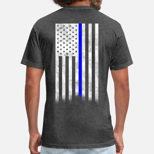 

thin blue line t shirt men designer cotton round neck basic solid crazy authentic spring autumn normal shirt