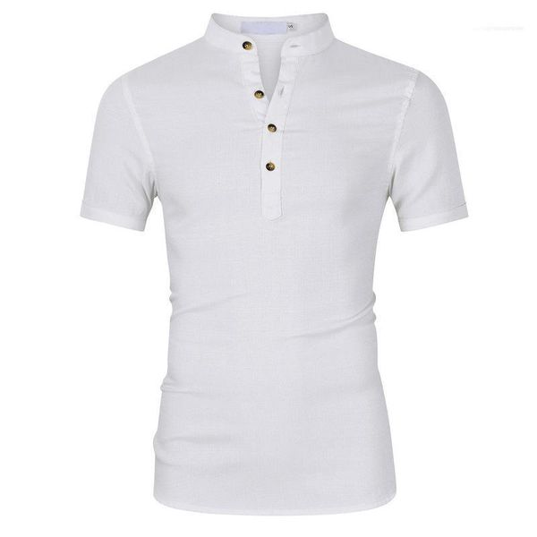 

designer linen polos solid color business mens short sleeve summer casual mens breathable pullover polos mens, White;black