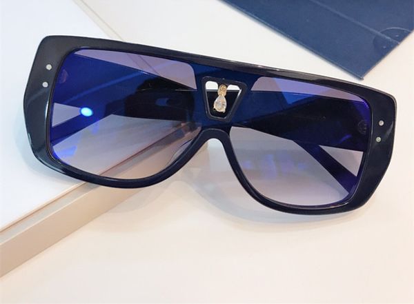 

new luxury women designer sunglasses 0064 plank classic pilot wrap sun glasses retro generous glasses uv400 protection come with case, White;black