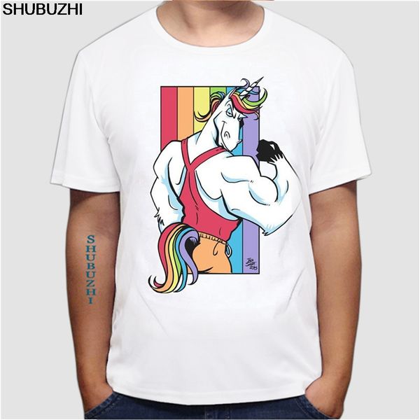 

loose black men tshirts homme tees men's t shirt unicorn rainbow gay pride ugly christmas sweater euro size