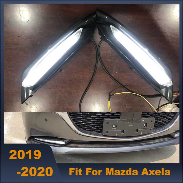 

one pair car flashing light car driving lamp led daytime running light turn signal for axela 2020 2020