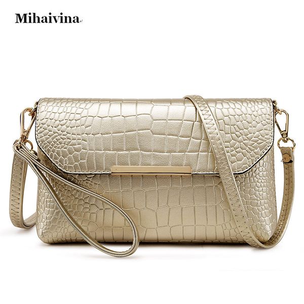 

pu leather alligator clutch bag fashion women messenger shoulder bag ladies evening party purse clutch bags casual small handbag