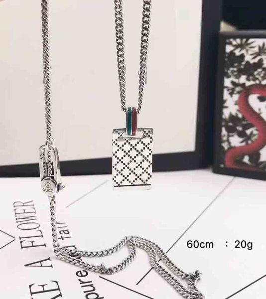 

new arrival s925 silver 60cm chain pendant necklace for man an women casual style night club jewelry gift ps7004