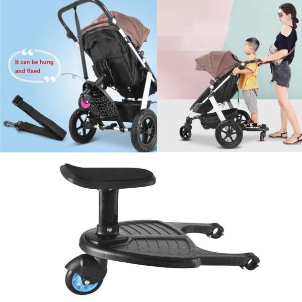 

baby stroller buggy board with seat kids child pram wheel standing board pedal