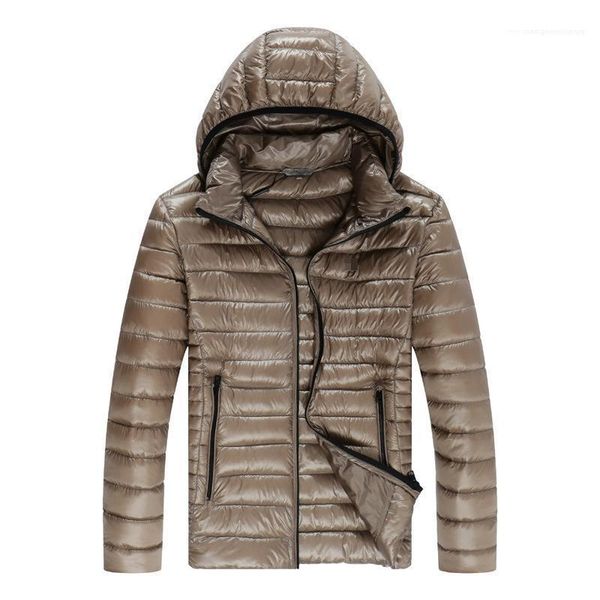 

down jackets coats hooded thin slim fit casual c designer warm coats brand men winter, Black