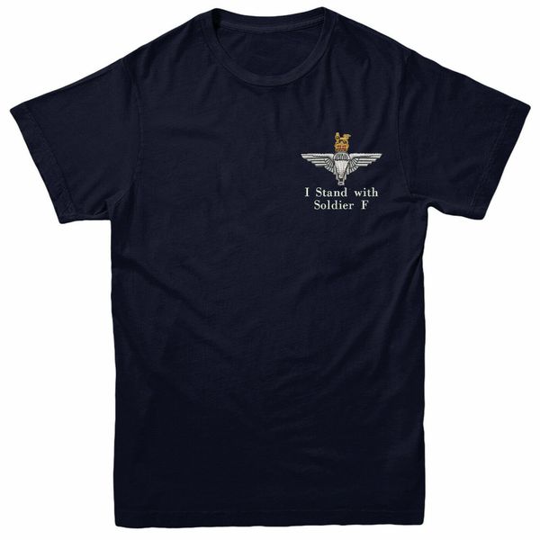 

i stand with soldier f embroidered t-shirt, parachute paratrooper tee 2019 men fashion o-neck t shirt brand tee shirt